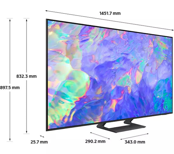 SAMSUNG CU8500 65 inch Crystal UHD Smart 4K HDR LED TV (2023) - UE65CU8500K