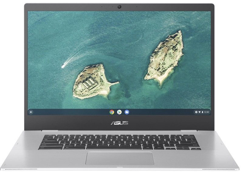 ASUS Chromebook CX1 15.6" Laptop Intel Celeron 4GB RAM 128GB eMMC Silver