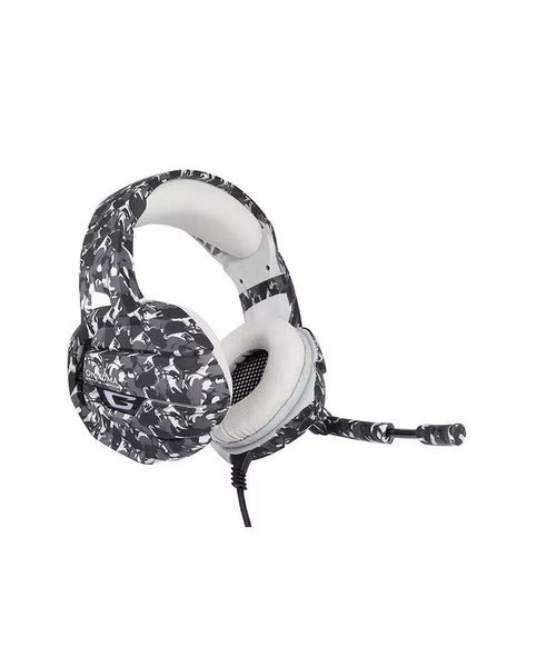 Onikuma Headphone Wired With Microphone For Gaming K5 Camo Gray - Grey