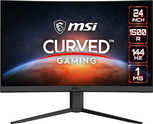 MSI Optix G24C4 Curved Gaming Monitor | 23.6 Inch (60 Cm) 1920 X 1080 Pixels