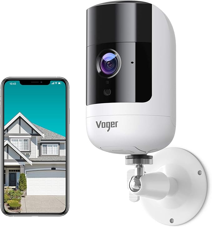 Voger Wireless Security Camera Outdoor with Rechargeable Battery, 1080P