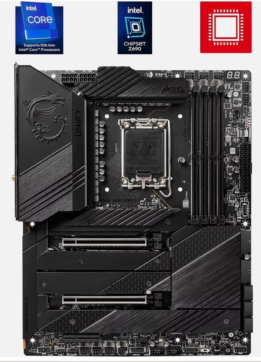 MSI MEG Z690 UNIFY Intel DDR5 PCIe 5.0 ATX Motherboard - LGA 1700