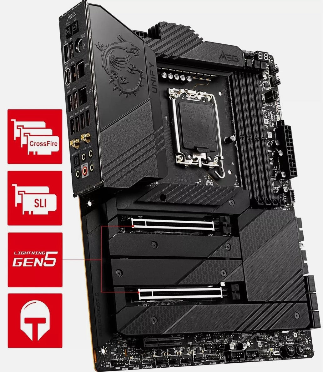 MSI MEG Z690 UNIFY Intel DDR5 PCIe 5.0 ATX Motherboard - LGA 1700