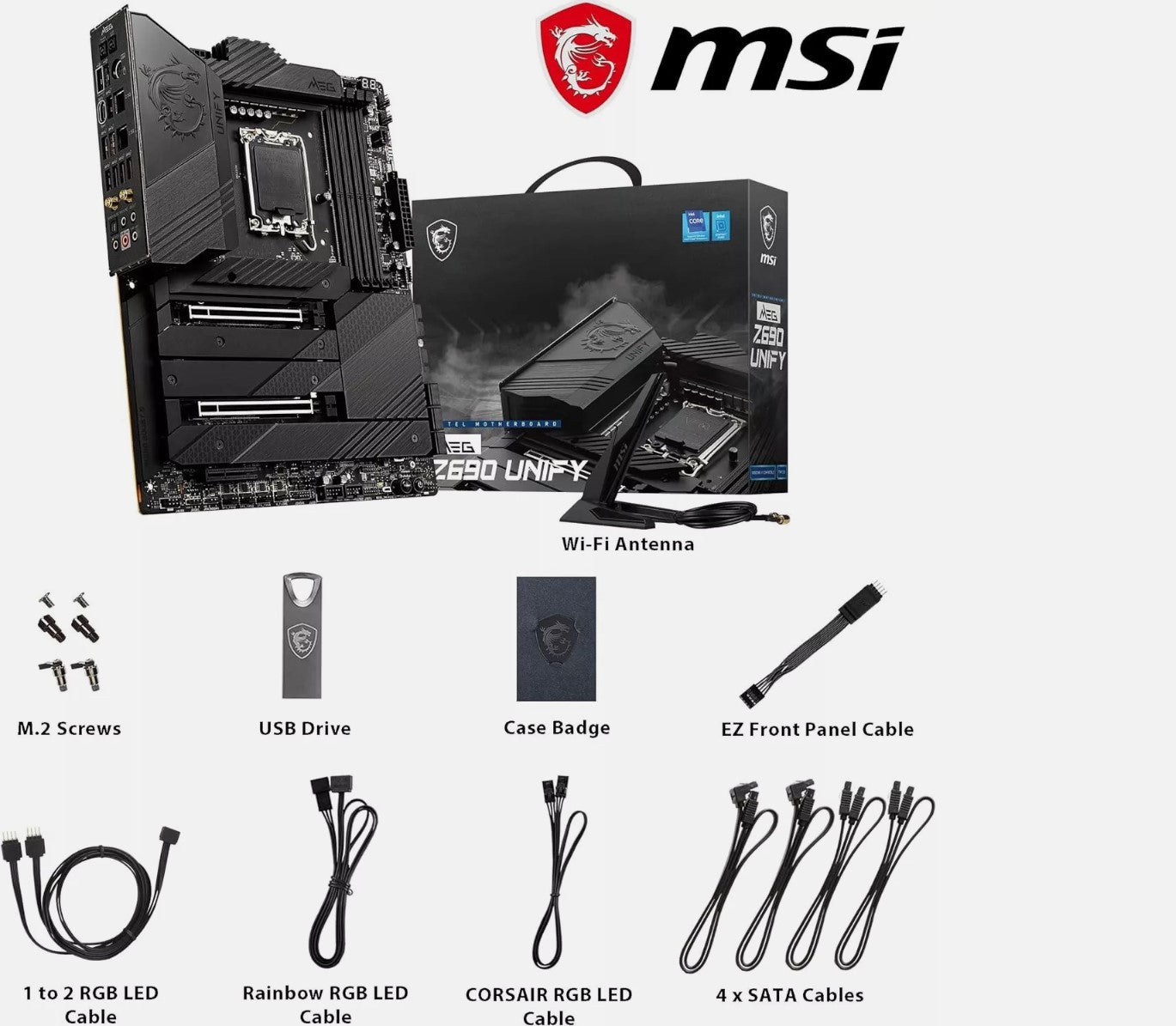 MSI MEG Z690 UNIFY Intel DDR5 PCIe 5.0 ATX Motherboard - LGA 1700